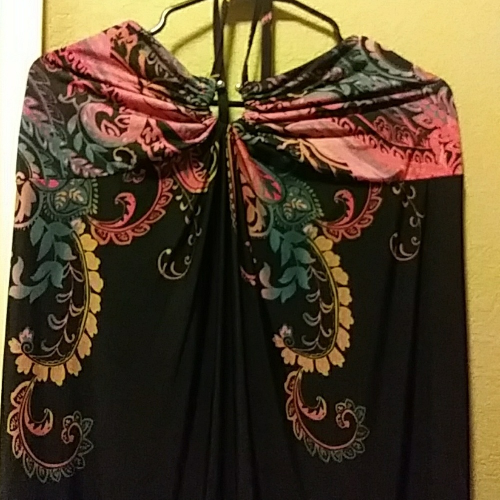 Maxi patterned dress